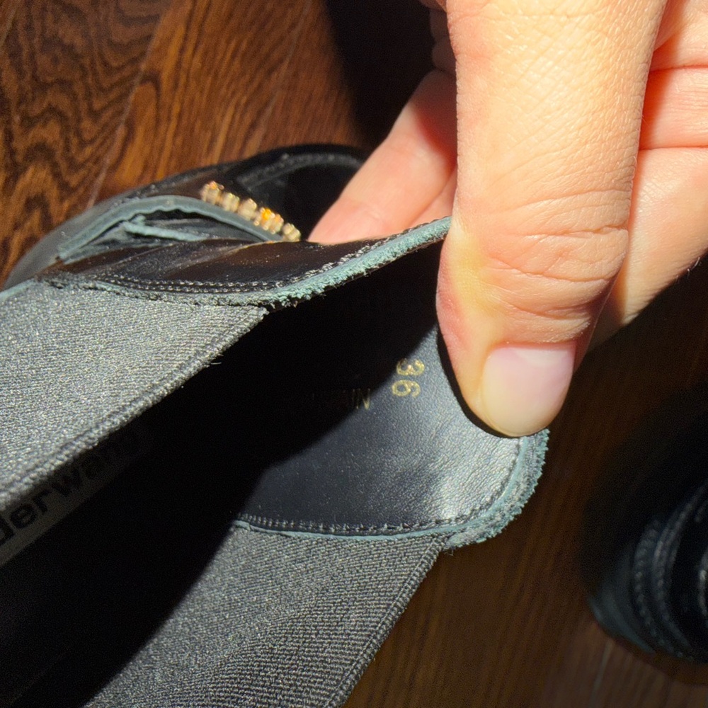 Alexander Wang Black Patent Leather Platform Shoes - Picture 3 of 3